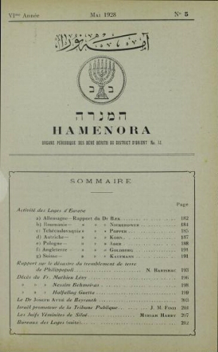Hamenora. mai 1928 - Vol 06 N° 05